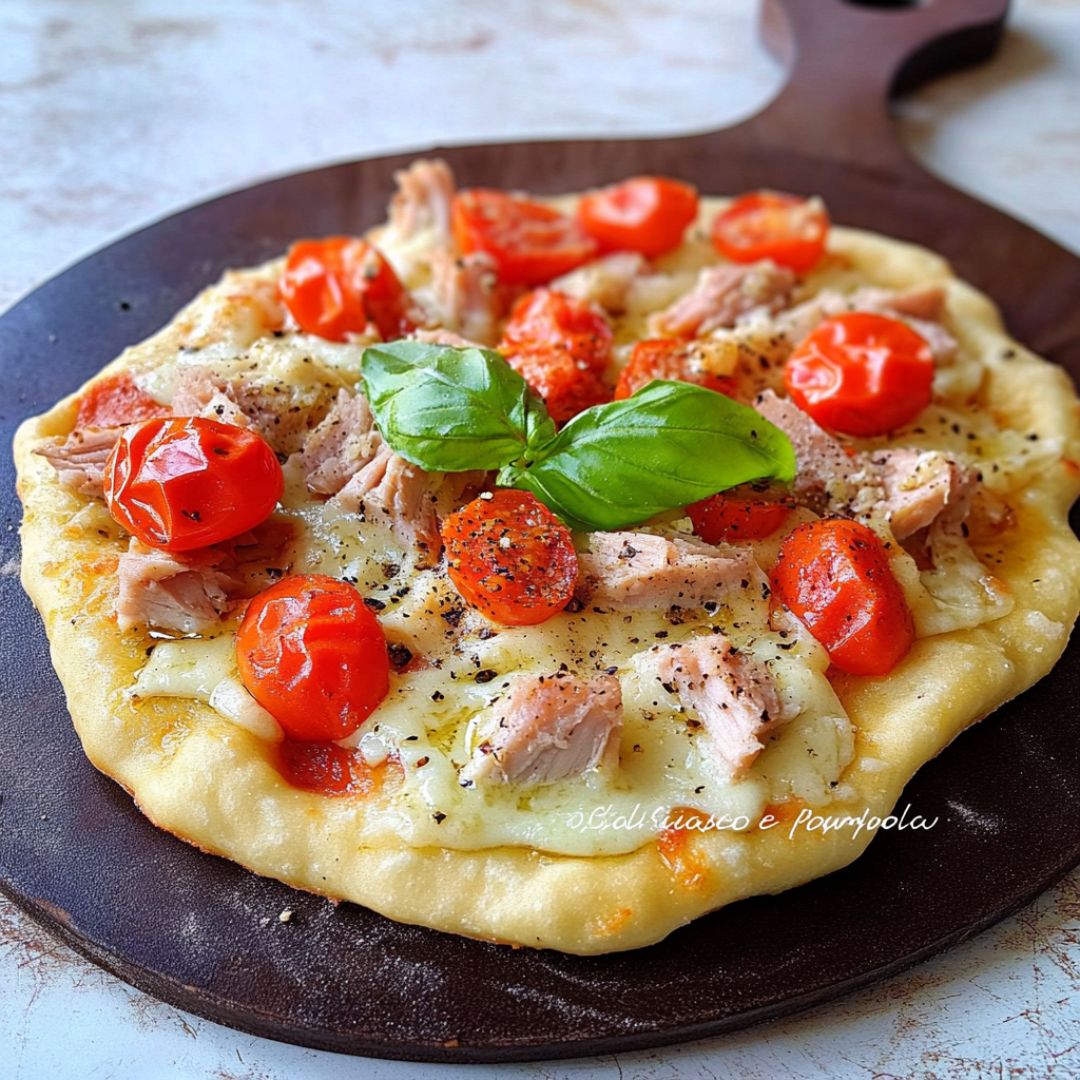 SCHIACCIATINE TONNO E POMODORO IN PADELLA